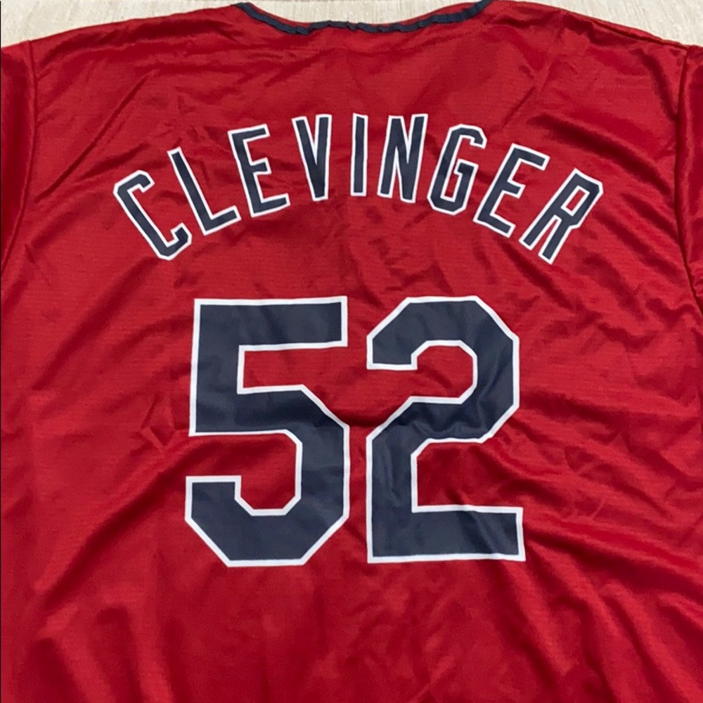 Cleveland Indians Mike Clevinger red jersey